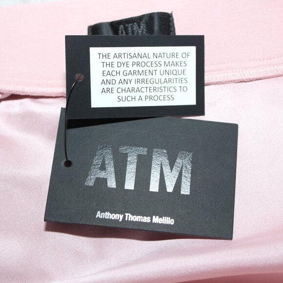 ATM Anthony Thomas Melillo Dip Dye Silk Charmeuse Maxi Skirt Rose Black Size Med - Picture 5 of 9